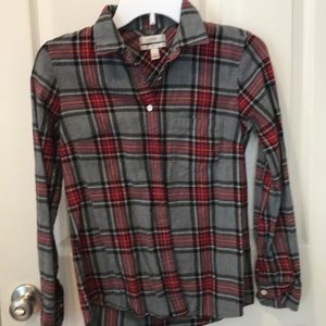 J crew plaid flannel shirt